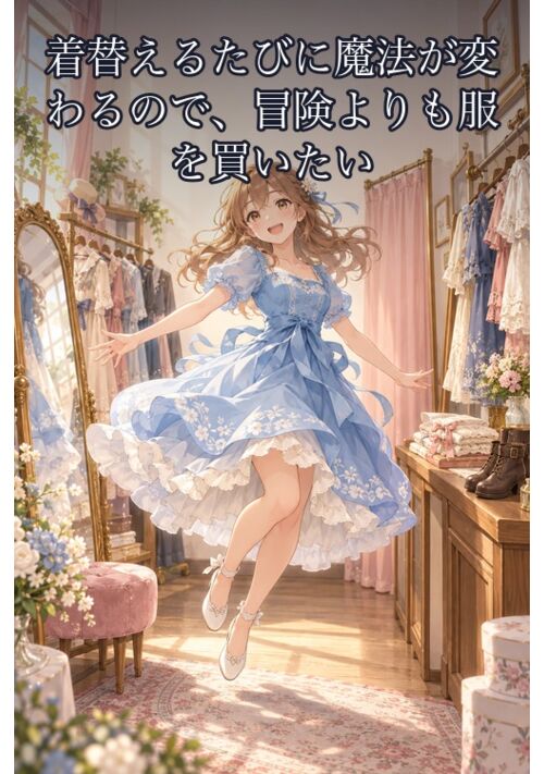 着替えるたびに魔法が変わるので、冒険よりも服を買いたい