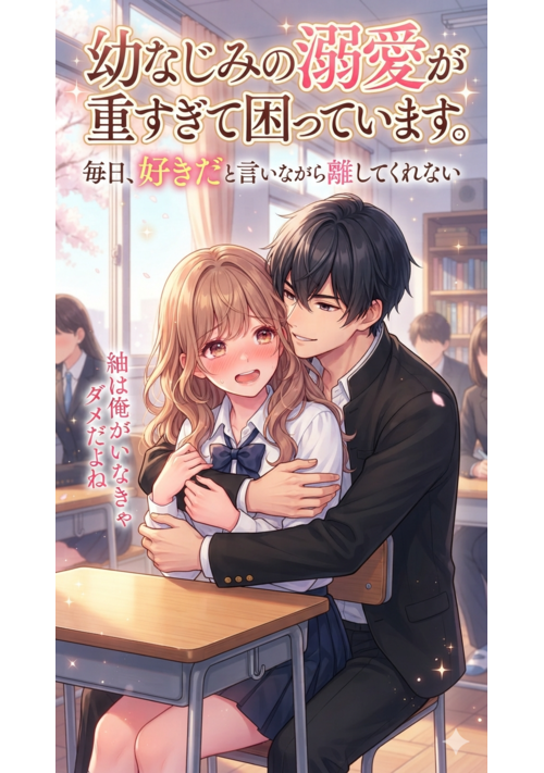 『幼なじみの溺愛が重すぎて困っています。毎日、好きだと言いながら離してくれない』（Airi） 表紙