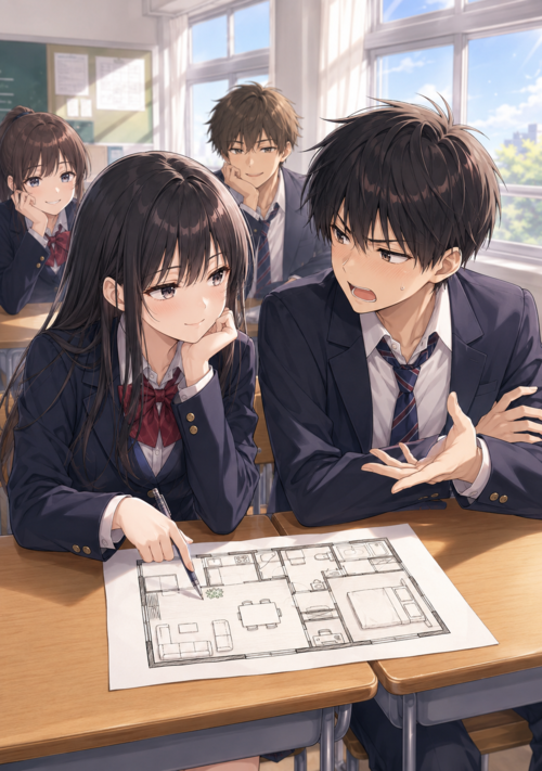 幼なじみ彼女と理想の間取りを考えたら、どう見ても新婚夫婦の家になった