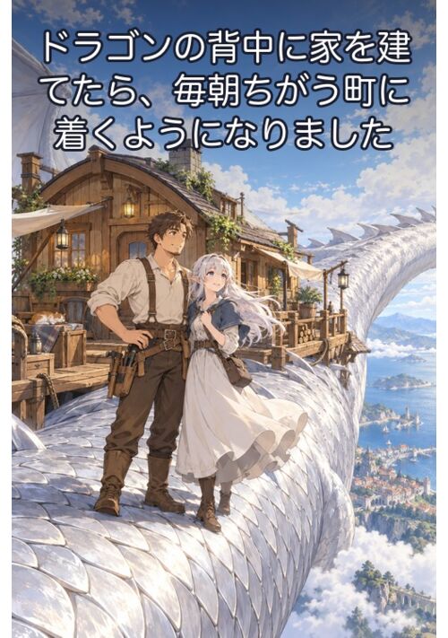 ドラゴンの背中に家を建てたら、毎朝ちがう町に着くようになりました 表紙