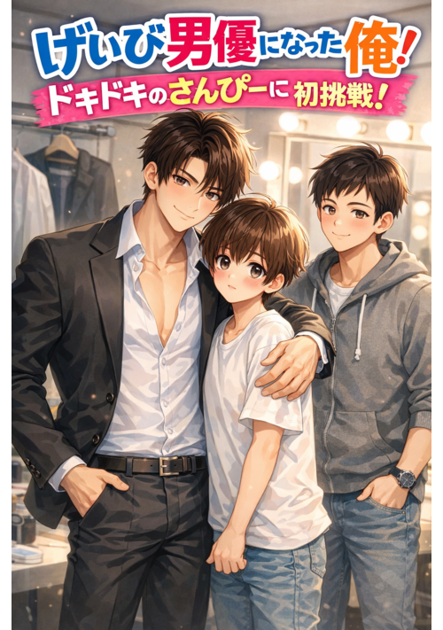 【1】（BLR18）ゲイビ男優になった俺！ドキドキの3Pに初挑戦！！（完結）