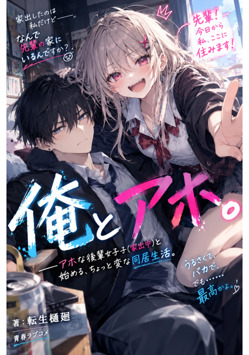 『俺とアホ』（転生樋廻） 表紙