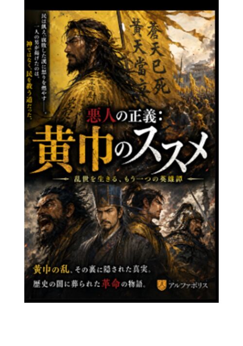 『悪人の正義：黄巾のススメ』（忍絵　奉公） 表紙