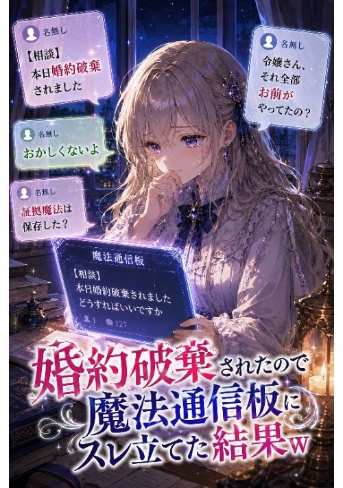 婚約破棄されたので魔法通信板にスレ立てた結果ｗ 表紙