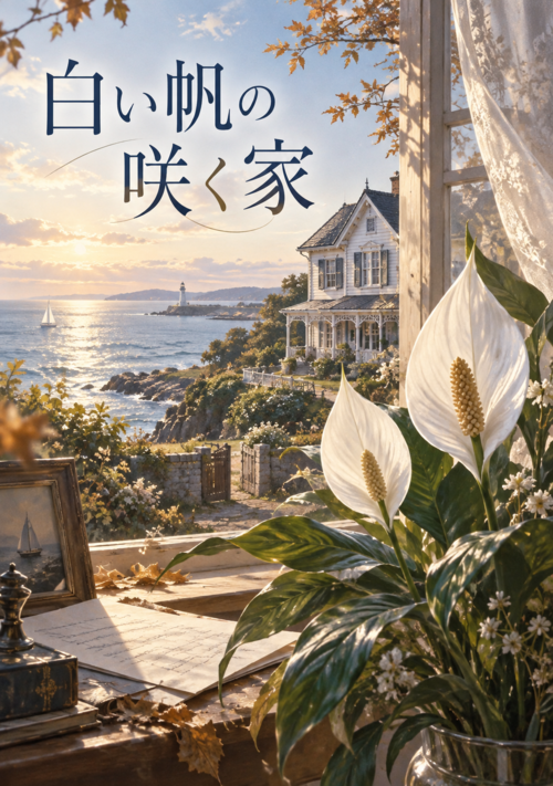 『「白い帆の咲く家」（誕生花が紡ぐ、３６６日の物語 ～９月１日～）』（橘こたつ） 表紙