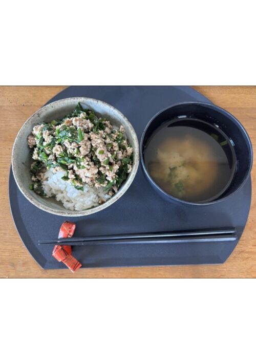 ガパオ風ライスを庭の香味野菜で作ります！