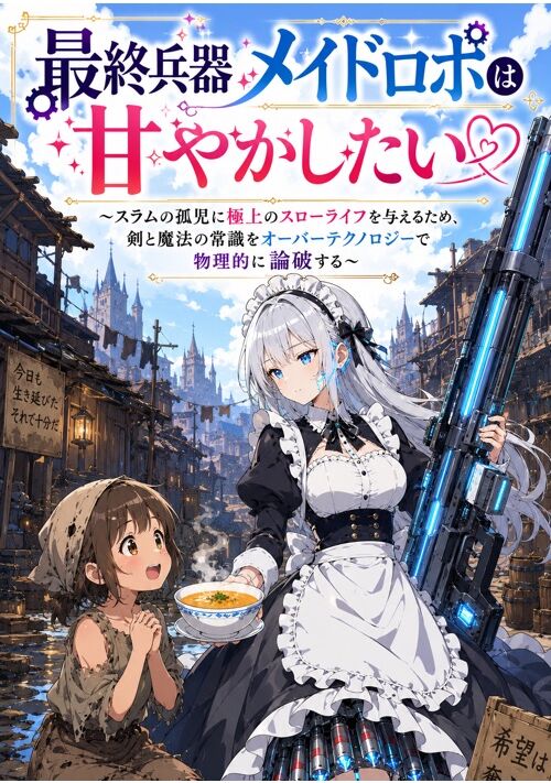 最終兵器メイドロボは甘やかしたい　〜スラムの孤児に極上のスローライフを与えるため、剣と魔法の常識をオーバーテクノロジーで物理的に論破する〜