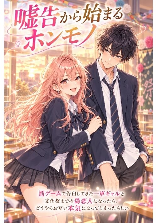 嘘告から始まるホンモノ ～罰ゲームで告白してきた一軍ギャルと文化祭までの偽恋人になったら、どうやらお互い本気になってしまったらしい～