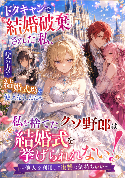 ドタキャンで結婚破棄された私、父の力で結婚式場を使えなくしたため私を捨てたクソ野郎は結婚式を挙げられない！〜他人を利用して復讐は気持ちいい〜