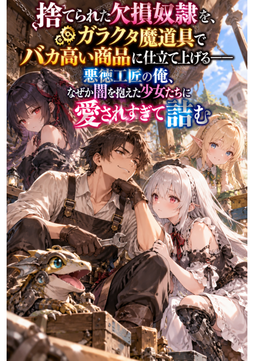 『捨てられた欠損奴隷を、ガラクタ魔道具でバカ高い商品に仕立て上げる――悪徳工匠の俺、なぜか闇を抱えた少女たちに愛されすぎて詰む』