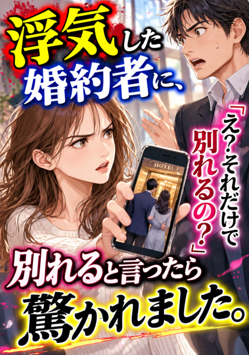 『浮気した婚約者に、別れると言ったら驚かれました。』（よみなぎ） 表紙