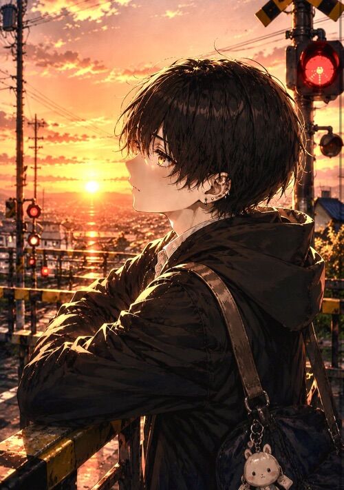 『夕陽のカーテンが閉じるまで』（黒井ハナ） 表紙