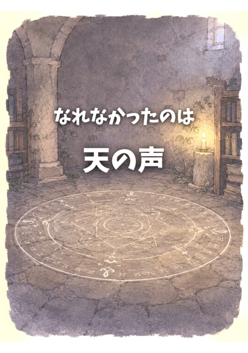 なれなかったのは天の声