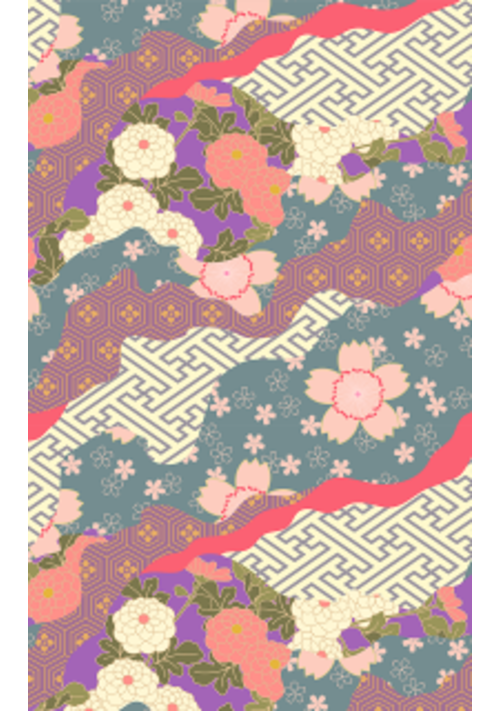 寧日絢紋様