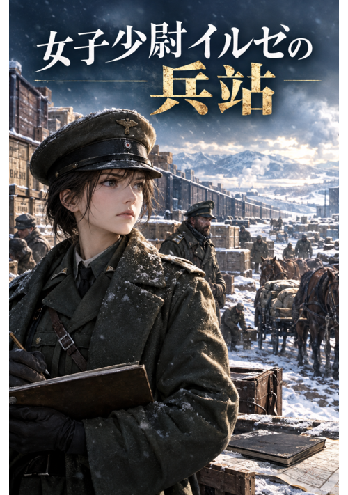 『女子少尉イルゼの兵站』（桜野結） 表紙