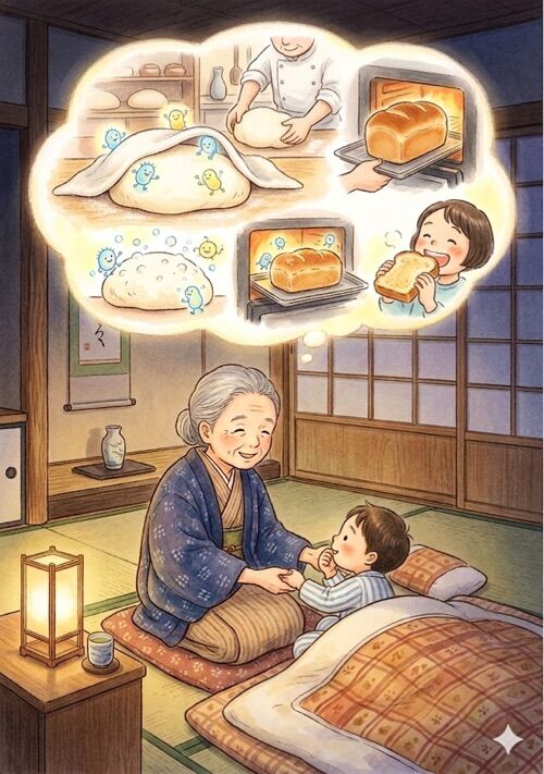 『酵母のお話〜おばあちゃんが寝る前に語ってくれた小さなお話〜』（霧人　イスラエル・ハイム） 表紙