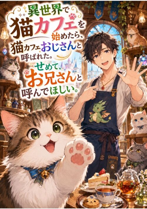 【完結】異世界で猫カフェを始めたら、猫カフェおじさんと呼ばれた。せめて、お兄さんと呼んでほしい。 