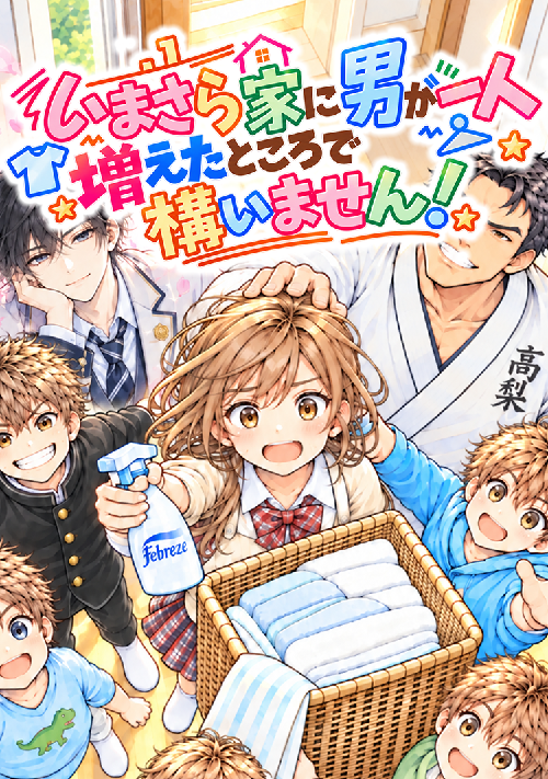 『いまさら家に男が一人増えたところで構いません！』（うめやす.） 表紙