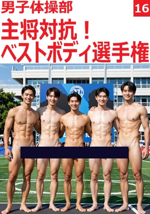 『男子体操部#16 主将対抗！ベストボディ選手権』（コンノ） 表紙