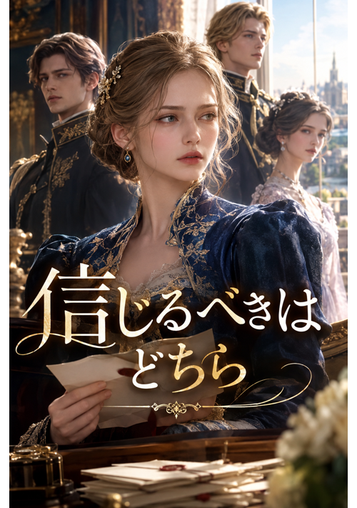 『信じるべきはどちら』（章槻雅希） 表紙
