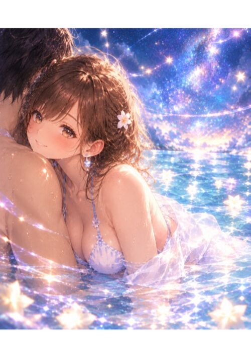 『星のシャワーが降り注ぐ』（ナッツ高美） 表紙
