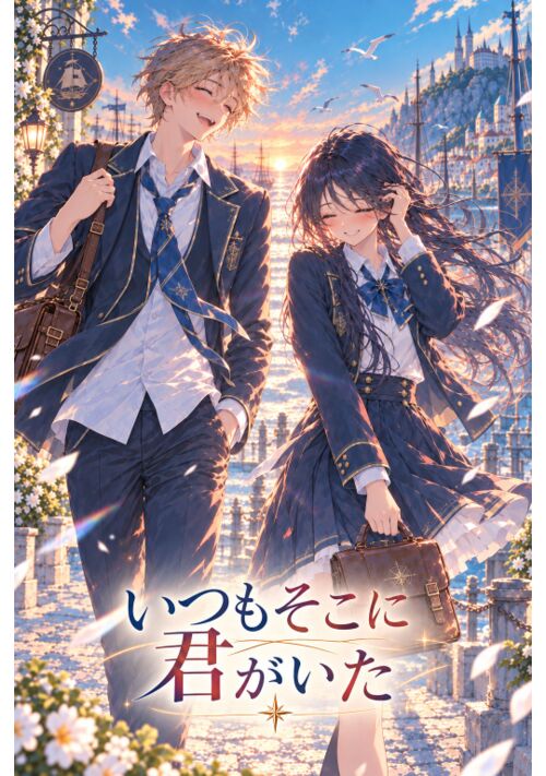 『いつもそこに君がいた ～嘘の告白から、幼馴染だった二人の距離が変わり始める～』（黒猫と珈琲） 表紙