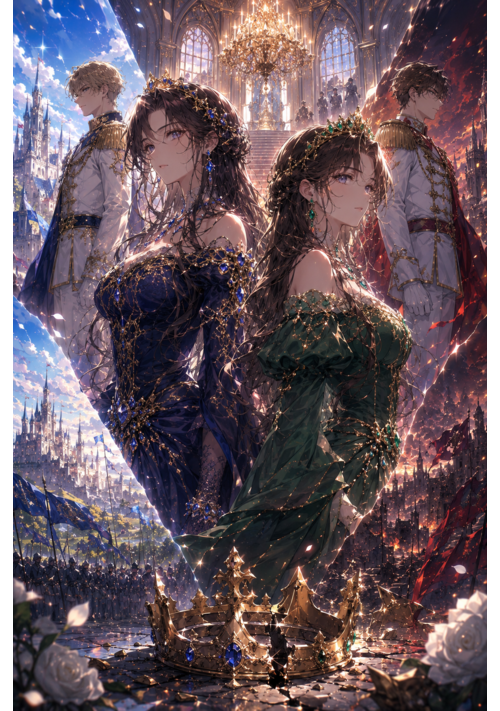 『二度目の婚約破棄――王国が滅びるまで』（ゲント・カイ） 表紙