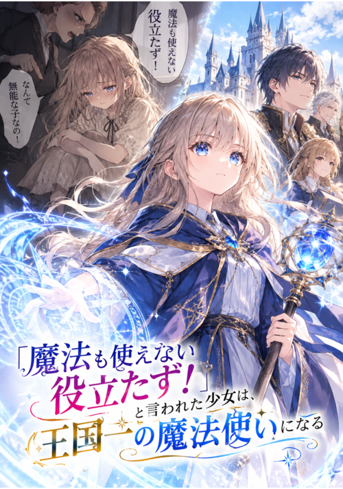 「魔法も使えない役立たず！」と言われた少女は、王国一の魔法使いになる 表紙