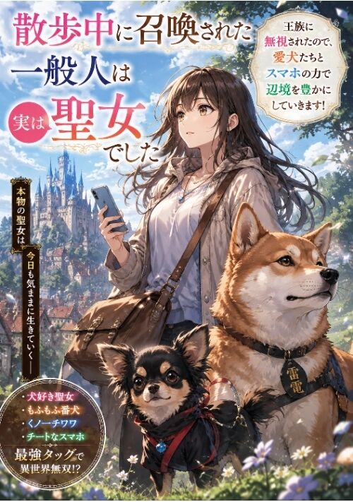 愛犬たちと異世界辺境スローライフ～王家から逃げたアラサー女子、スマホ通販で快適生活～