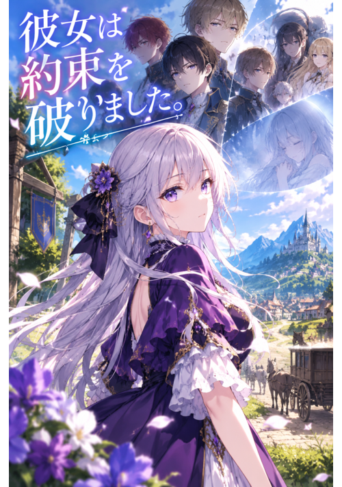 『彼女は約束を破りました。』（山査子） 表紙