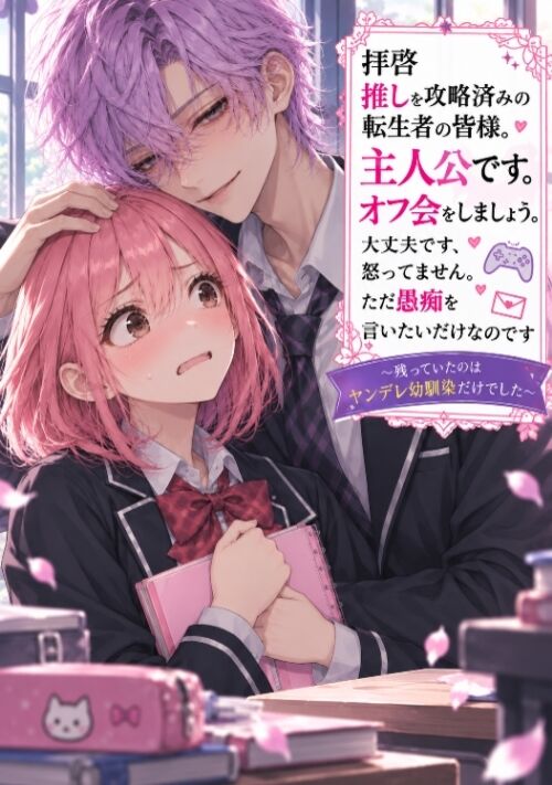 『拝啓　推しを攻略済みの転生者の皆様。主人公です。オフ会をしましょう』〜残っていたのはヤンデレ幼馴染だけでした〜 表紙