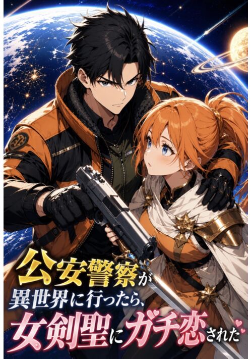 『公安警察が異世界に行ったら、女剣聖にガチ恋された』（歩く、歩く。） 表紙