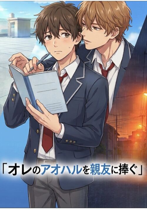 オレのアオハルを親友に捧ぐ！ 表紙