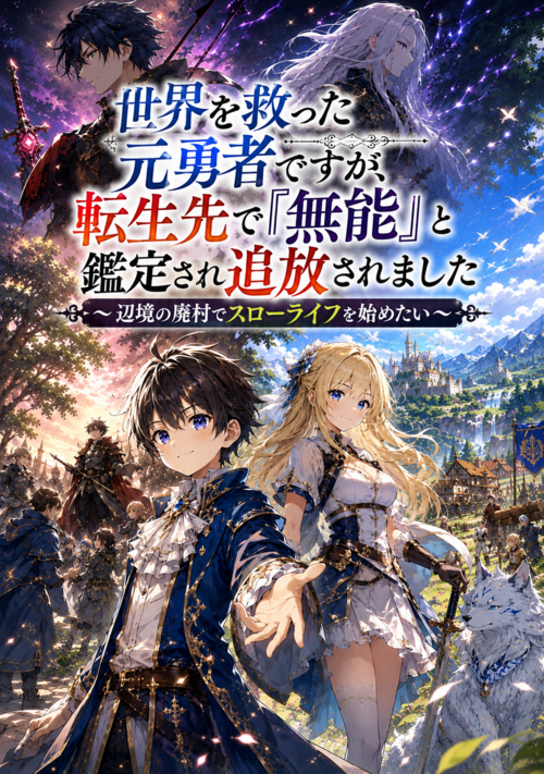 世界を救った元勇者ですが、転生先で『無能』と鑑定され追放されました ～辺境の廃村でスローライフを始めたい～