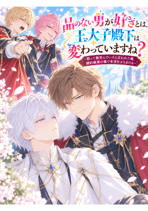 品のない男が好きとは、王太子殿下は変わっていますね？ ～黙って微笑んでいろと言われた俺、婚約破棄の場で本音をぶちまける～ 表紙