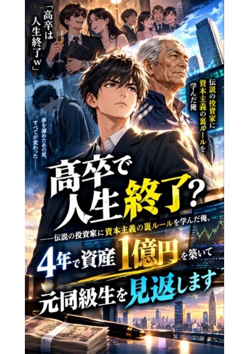 『高卒で人生終了？――伝説の投資家に資本主義の裏ルールを学んだ俺、4年で資産1億円を築いて元同級生を見返します』