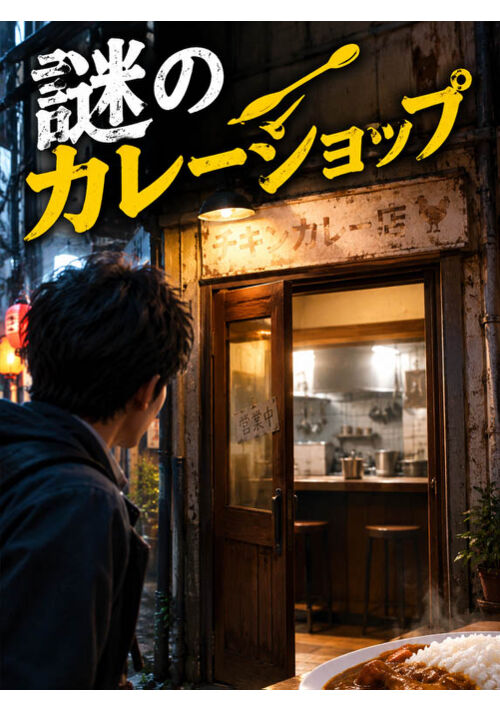 『謎のカレーショップ』（キドぴゅ～★） 表紙