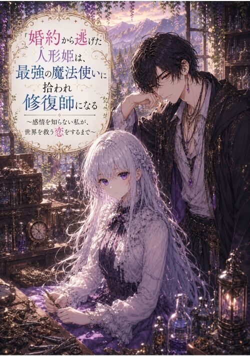 婚約から逃げた人形姫は最後の魔法使いに拾われて修復師になる〜感情を知らない私が世界を救う恋をするまで〜