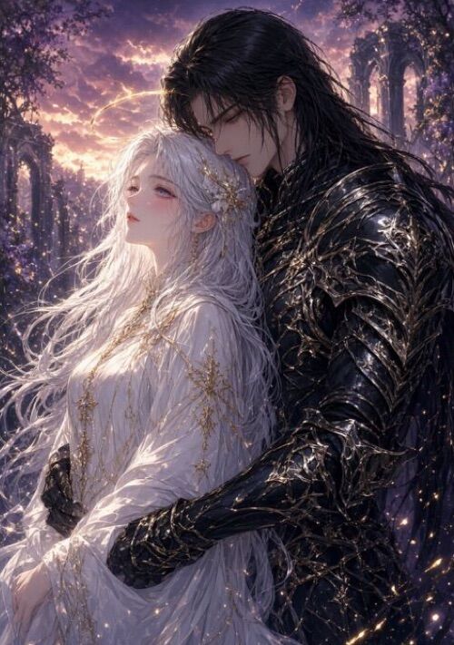 『真の聖女は辺境の黒騎士に溺愛される』（シマセイ） 表紙