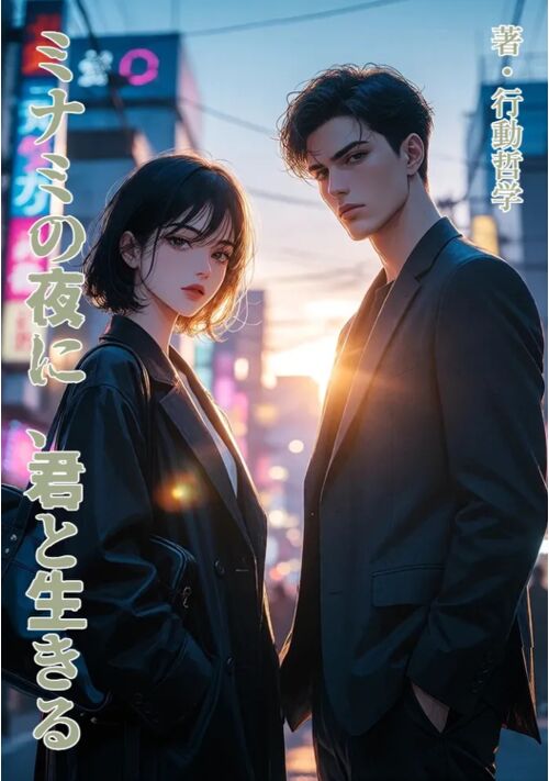 『ミナミの夜に、君と生きる』（行動哲学） 表紙