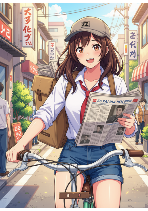 新聞配達美少女