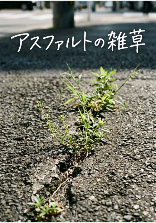 「アスファルトの雑草」