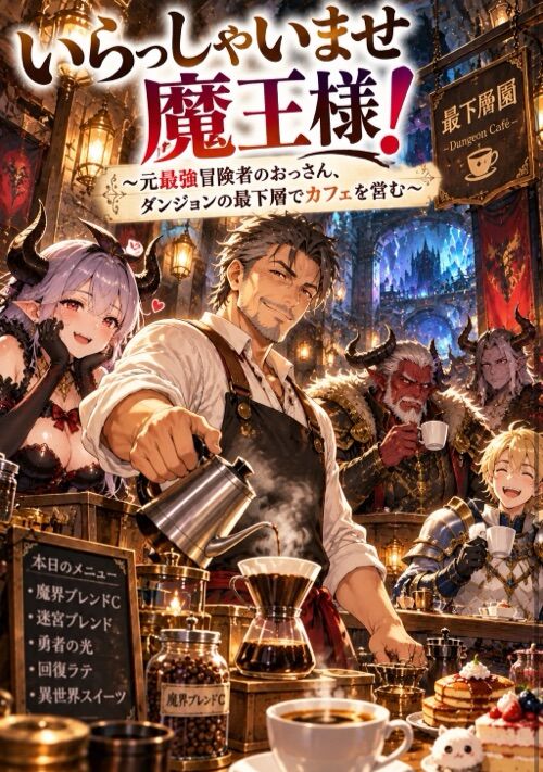 いらっしゃいませ魔王様！〜元最強冒険者のおっさん、ダンジョンの最下層でカフェを営む〜