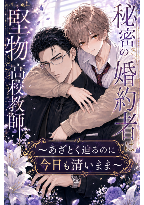 『秘密の婚約者は堅物高校教師～あざとく迫るのに今日も清いまま～』（ひなた翠） 表紙