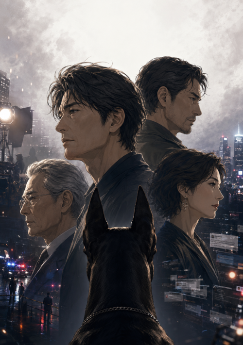 『「オヤジと映画と犬」』（木桜　春雨） 表紙