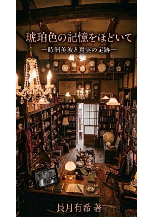 『『琥珀色の記憶をほどいて　―時洲美波と真実の足跡―』』（長月有希） 表紙