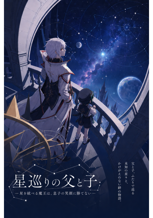 『星巡りの父と子―星を統べる魔王は、息子の笑顔に勝てない―』（え永遠～る） 表紙