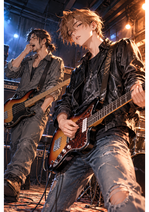 俺様ギタリストと、おっさんベーシスト（仮）