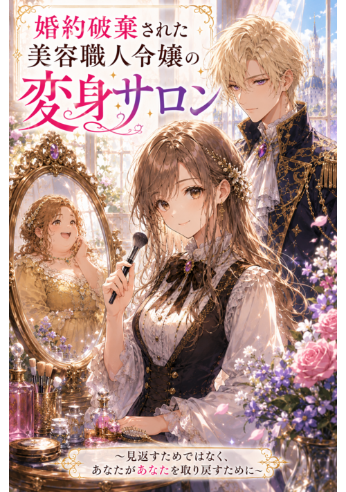 『婚約破棄された美容職人令嬢の変身サロン 〜見返すためではなく、あなたがあなたを取り戻すために〜』（他力本願寺） 表紙