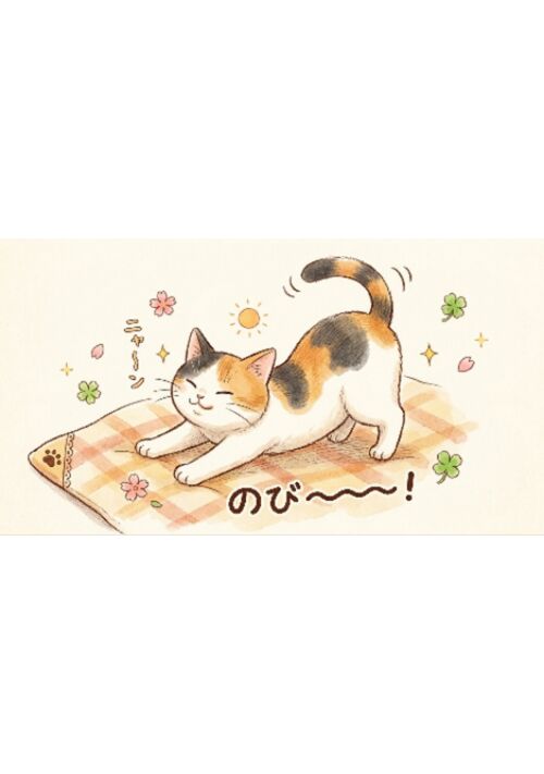 みけねこ　きなこの　いちにち